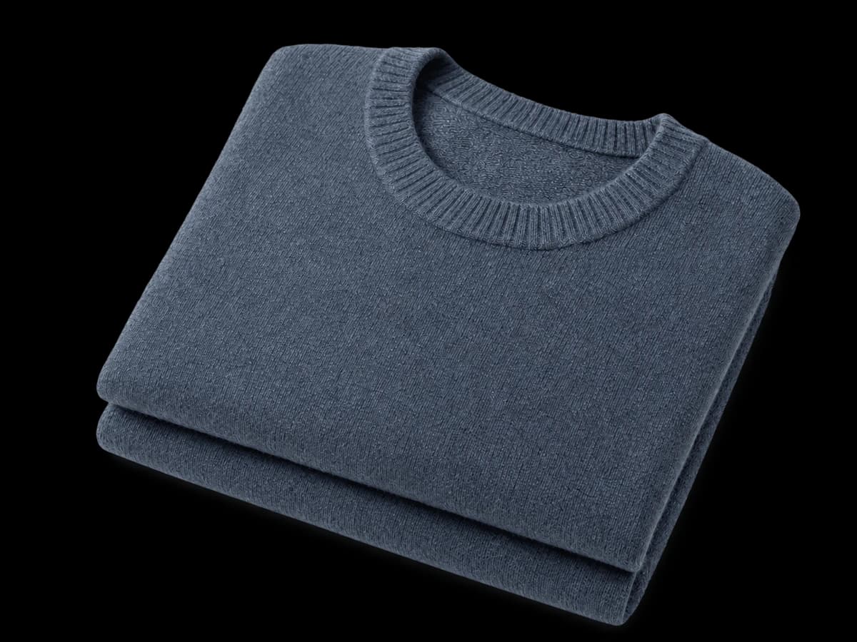 Merino Crew Sweater — Slate